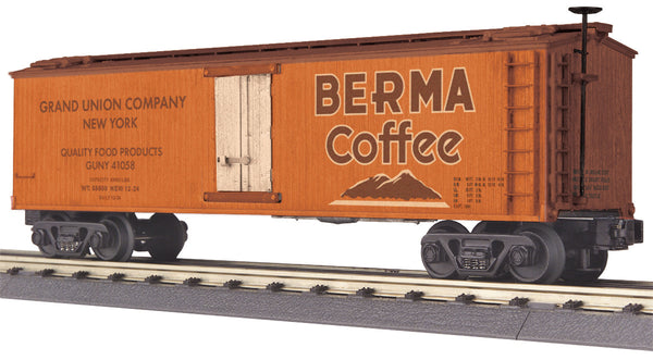 MTH 30-8623 Grand Union Food Berma Coffee Die-Cast Reefer Car No. 41058