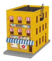 MTH 30-90329 M&Ms 3-Story City Building w/Fire Escape & Blinking Sign