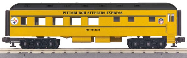 MTH 33-6240 Pittsburgh Steelers O-27 Madison Diner Car - Pittsburgh
