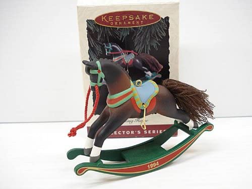 Hallmark  Ornament 1994 Rocking Horse-- Black horse
