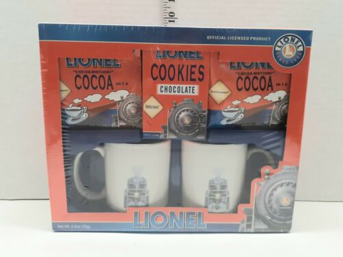 Lionel 44090 Mug Gift Set Ceramic Cups and Cookies