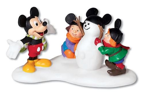 Department 56 56.56849 Disney Mickey Builds a Snowman
