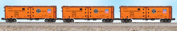 Lionel 6-11874 Pacific Fruit Express Steel-sided Refrigerator Car 3-Pack (Orange) Set #2