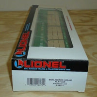 Lionel 6-16371 Burlington I-Beam Flatcar w/Wood Load