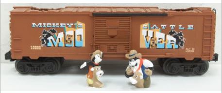 Lionel 6-16686 Mickey Mouse & Bad Pete Animated Boxcar Mickey's Cattle Movers