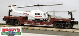 Lionel 6-16968 Aviation Depressed Center Flatcar with General Hospital Ertl Helicopter