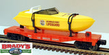 Lionel 6-16970 Los Angeles LA County Flatcar with Operating Lifeguard Boat