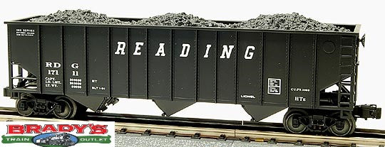 Lionel 6-17111 Reading Railroad Three bay Hopper with Coal Load