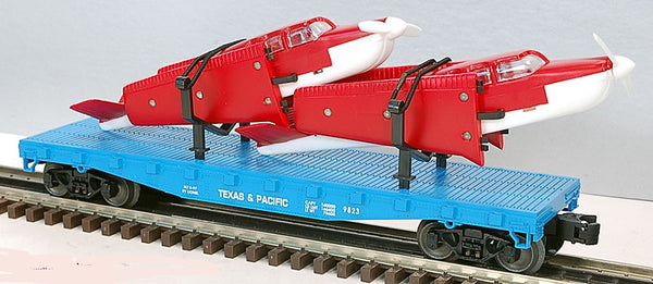 Lionel 6-17516 Texas and Pacific Flatcar with Two Beechcraft Bonanza Airplanes