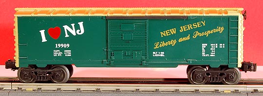 Lionel 6-19909 I Love New Jersey Boxcar