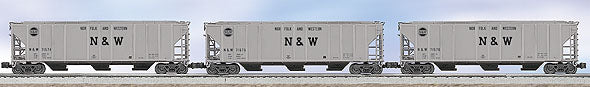 Lionel 6-21854 Norfolk & Western NW PS-2CD 4427 Hoppers 3 Pack