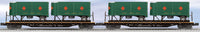 Lionel 6-21897 Railway Express Agency REA PS-4 Flatcar with Piggyback Trailers 2-Pack