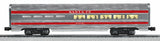 Lionel 6-25449 Santa Fe (Atchinson, Topeka and Santa Fe) ATSF 15" Aluminum Streamlined Stationsounds Diner Silver Platter "Super Chief" AWATOB Limited