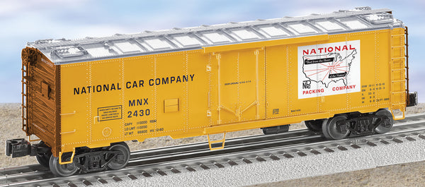 Lionel 6-27350 National Car Company Yellow Refrigerator Car with black lettering