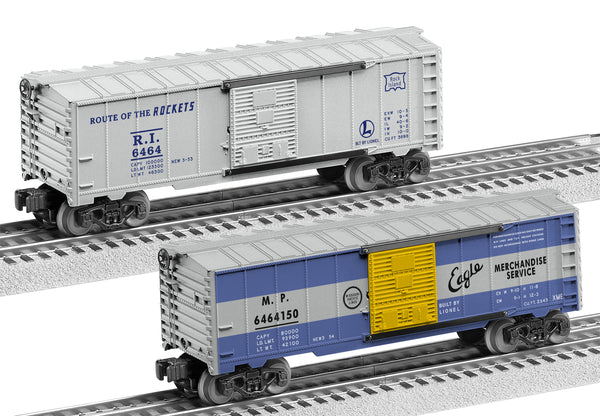Lionel 6-27710 Rock Island and MOPAC #6464 Boxcar 2-Pack