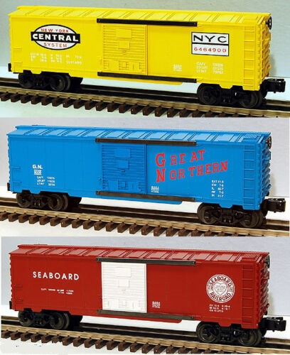 Lionel 6-29282 6464 Archive 3 Boxcar Set - NYC, Great Northern & Seaboard