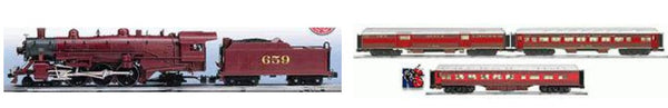 Lionel 6-31704 Chicago Alton Steam Passenger Set w/TMCC with 6-15504 Sound Diner and 6-39099 Passenger car 2 pack - New but Displayed