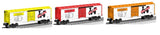 Lionel 6-39344 Monopoly Boxcar 3 pack Tennessee Ave, Atlantic Ave and Illinois Ave