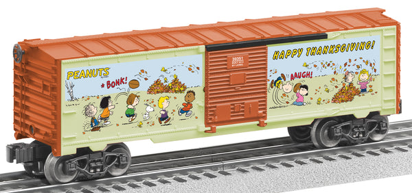 Lionel 6-39351 Peanuts Charlie Brown & Gang Thanksgiving Boxcar
