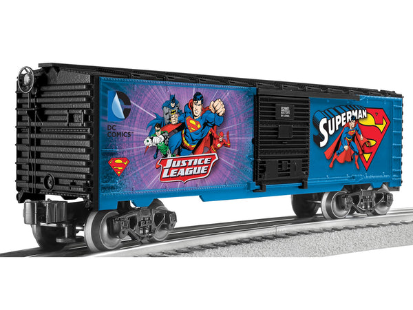 Lionel 6-82681 Superman Justice League Boxcar Display