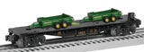 Lionel 6-83238 John Deere Flatcar with Load (2 removable spreaders)
