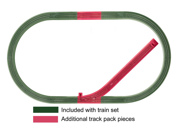 Lionel 6-12044 FasTrack Siding Track Add-on Track Pack