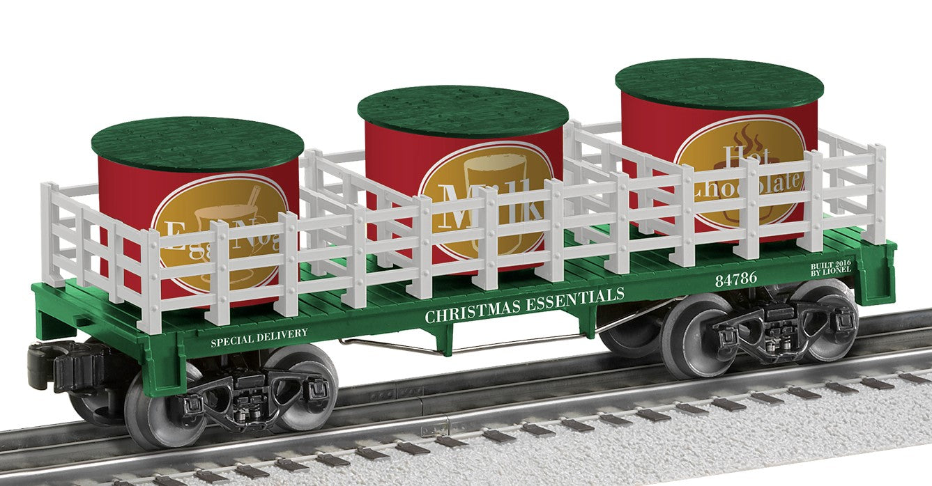 Lionel O Scale, Reindeer factory Feed Barrel Car Pack