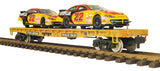 MTH 70-76049 TTPX Flat Car w/(2) CAT Racing Cars - One Gauge G Gauge