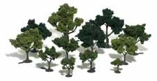 Woodland Scenics TR1101 3/4" x 3" Green Deciduous Tree Kit
