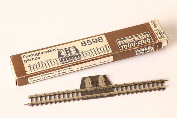 Marklin 8598 Straight insulating track section  Z SCALE (1:220)