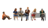 Woodland Scenics WDS 1829 People Sitting Scale Figures HO Scale