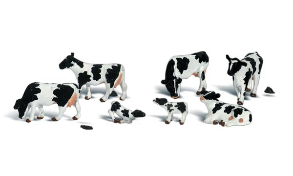 Woodland Scenics A1863 Holstein Cows Figures HO Scale