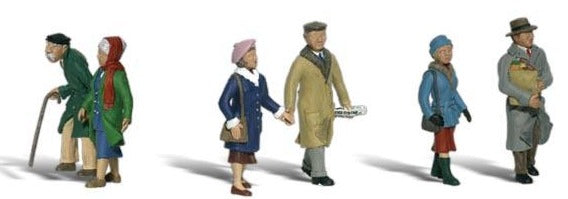 Woodland Scenics WDS1900 Couples in Coats Figures HO Scale
