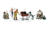 Woodland Scenics A1929 Backyard Barbeque Scale Figures HO Scale