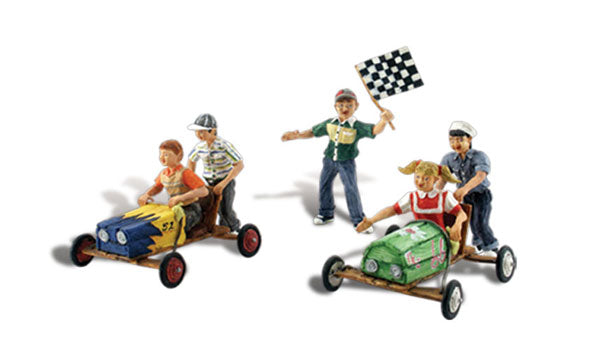 Woodland Scenics A1952 Downhill Derby Scale Figures HO Scale
