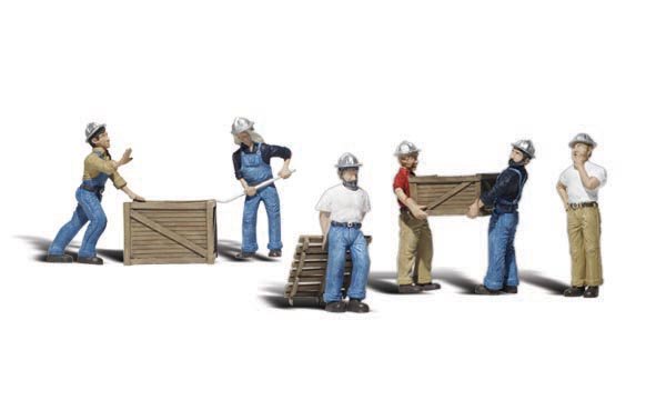 Woodland Scenics A2729 Dock Workers Scale Figures O Scale