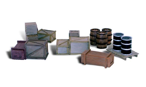 Woodland Scenics A2739 Assorted Crates Freight O Scale