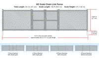 Woodland Scenics A2983 Chain Link Fence HO Scale