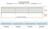 Woodland Scenics A2984 Picket Fence HO Scale