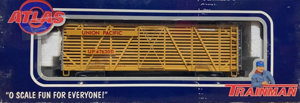 Atlas O 0609-1 Union Pacific #47630 40' Stock Car - Used Damaged Box