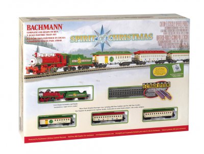 Bachmann 24017 Spirit of Christmas Steam Locomotive N Scale Ready to Run Train Set