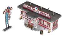 Overhead view of diner