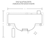 Dimensions of diner for placement on layout