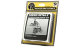 Woodland Scenics D228 Motorcycles and Sidecar HO Scale Kit