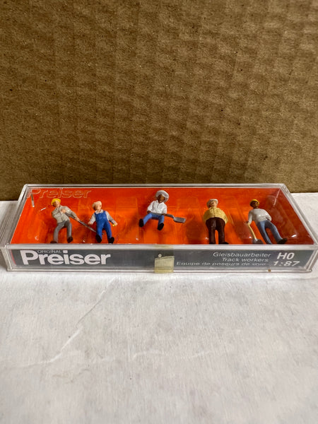 Preiser Set Preiser 10031 HO Scale Track Workers set of 5 figures SZ