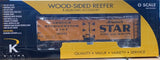 K-Line K742-80352 Armour Star Ham Wood Sided Reefer #16981