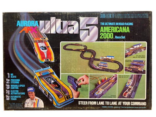 Aurora Ultra 5 Americana 2000 Complete HO Race Car Set JK