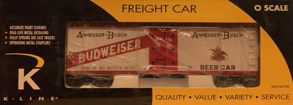 K-Line K762-5603 Anheuser-Busch Budweiser Beer Car Wood-sided Reefer #3603