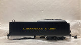 MTH Premier Chesapeake & Ohio 2-6-6-6 Die-Cast H-8 Steam Engine and Tender - Tested BCR Installed Damaged Box
