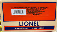 Lionel 6-27565 End flap of box showing UPC and information